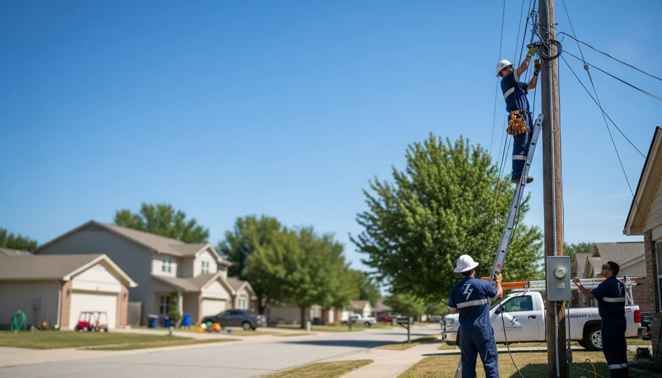Residential electrician providing installation services in Mantachie, MS